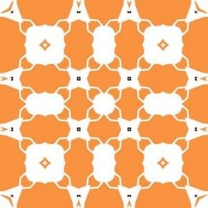 Abstract Floral Orange 