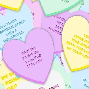 Country-Western Candy Hearts