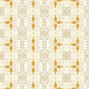 Abstract floral in Yellow and White