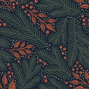 conifer (sage and navy)