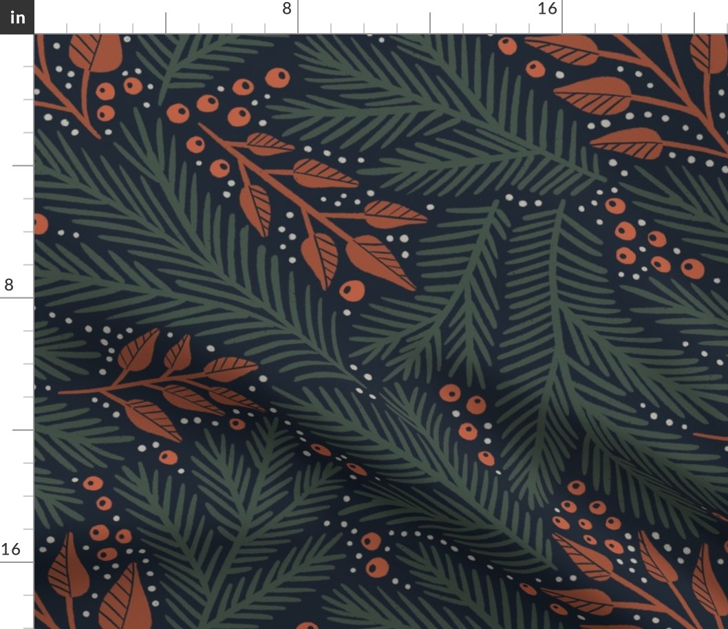 conifer (sage and navy)