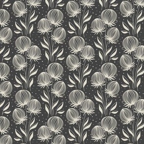 2378 Small - hand drawn abstract flowers