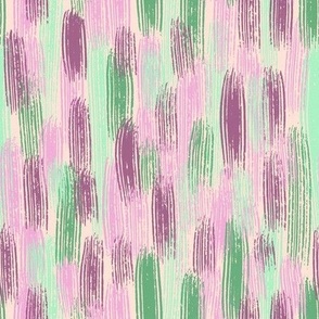 Abstract texture of pink and green colors. Artistic paint strokes. 