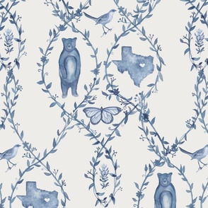 Texas Toile - Blue (Custom) 