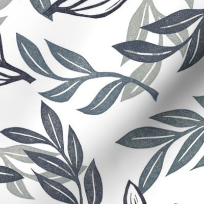 Neutral grey botanical 