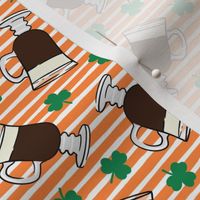 Irish coffee - orange stripes - LAD22