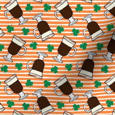 Irish coffee - orange stripes - LAD22