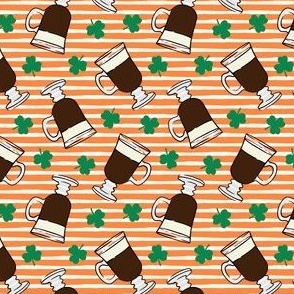 (small scale) Irish coffee - orange stripes - LAD22