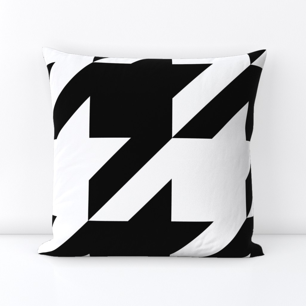 The Houndstooth Check - Black and White ~ Flippin' Huge