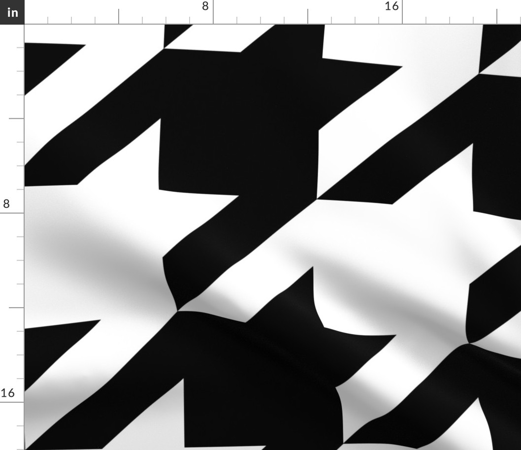 The Houndstooth Check - Black and White ~ Flippin' Huge