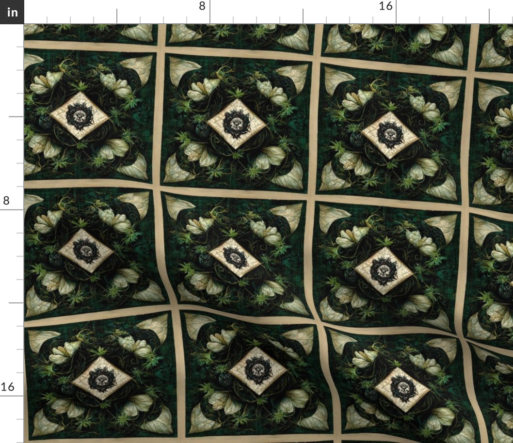 Evergreen gothic quilt 6