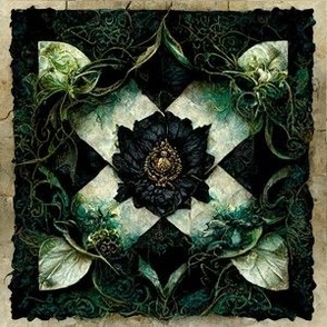 Evergreen gothic quilt 9