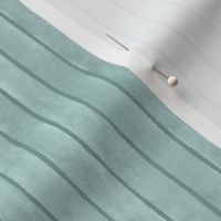 Light Teal Broad Vertical Stripes - Ditsy Scale - Watercolor Textured Teal Background