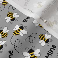 Small - Bee Mine - Light Grey 