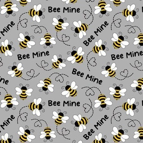 BEES BUMBLE BEE CUTE HEARTS YELLOW BLACK WHITE COTTON FABRIC BTHY