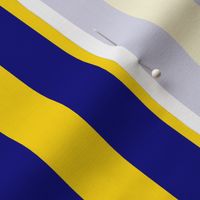 California Blue and Gold Vertical 1 inch Stripes