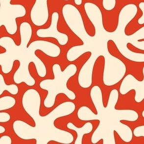 Abstract Amoebas - Red + White