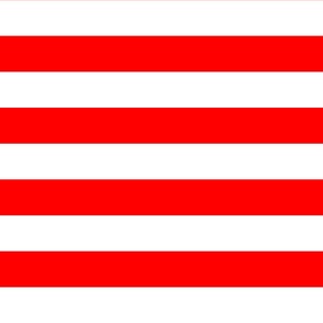 Florida Red and White Horizontal Stripes