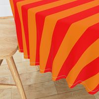 Florida Orange and Red Vertical Stripes