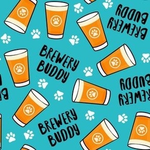 Brewery Buddy - Dog and Beers - Beer glass - teal - LAD22