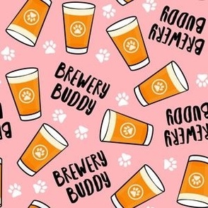 Brewery Buddy - Dog and Beers - Beer glass - pink - LAD22