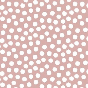 Imperfect Dot - Medium Blush Pink
