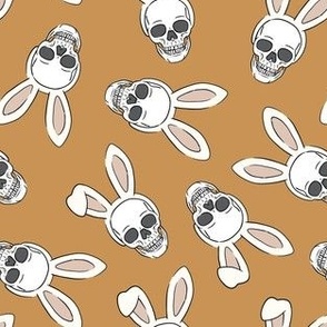bunny ears skulls - golden - LAD22