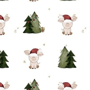 Pig Christmas Farm (6")