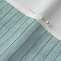 Light Teal Broad Horizontal Stripes - Ditsy Scale - Watercolor Aqua Background Textured