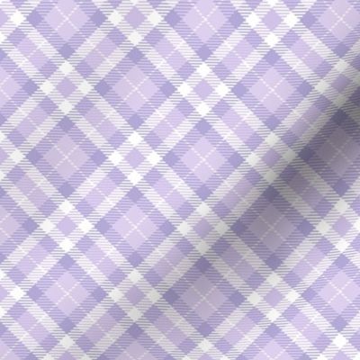 Diagonal Plaid Pattern in Lavender (Medium Scale)