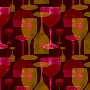 Red and White Wine Glasses