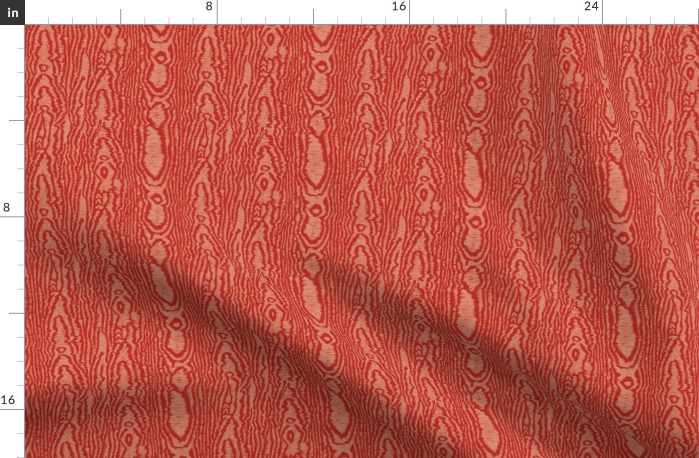 Moire Texture (Medium) - Poppy Red  (TBS101A)
