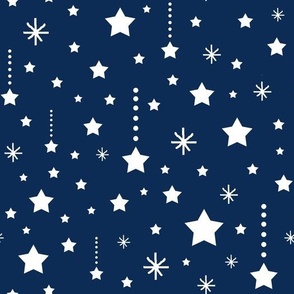 Star Twinkle Navy Blue