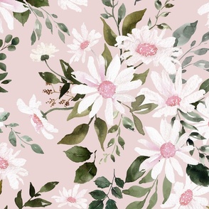 Jumbo / Pink Daisy Floral