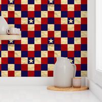 Patriotic Cheater Quilt - Stars