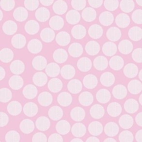 Pink geometric circles