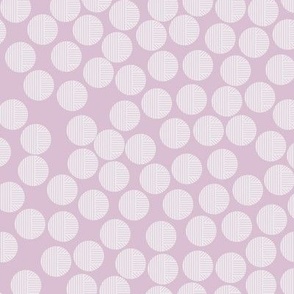Lilac geometric circles