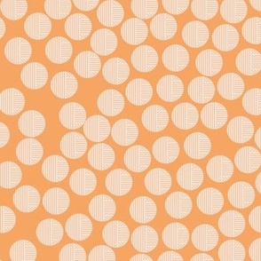 Light apricot geometric circles