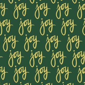 Joy Hand Lettered | Greens