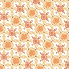 Yellow Abstract Floral Pattern