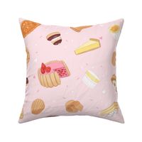 Patisserie Francaise ditsy pink large