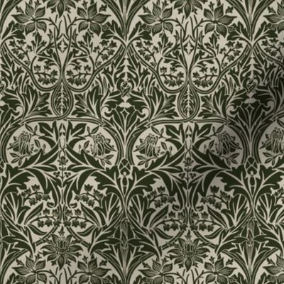 Bluebell- MEDIUM - by William Morris  - sage  William Morris art nouveau deco, Damask