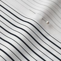 Art deco navy stripes on white
