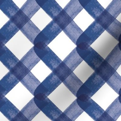 (large scale) checkered blue criss cross