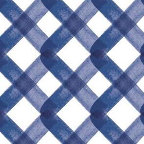 (large scale) checkered blue criss cross