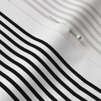 bowed stripes black white