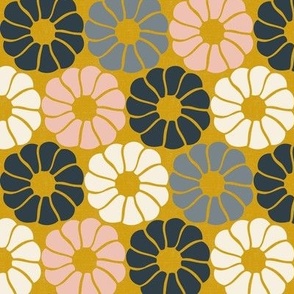 Filage Retro Geometric Goldenrod Yellow Multi Regular Scale