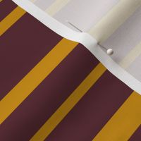 Simple Stripes in Burgundy & Mustard Yellow