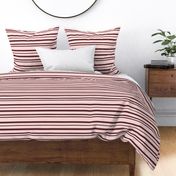 Simple Stripes in Burgundy & Blush Pink