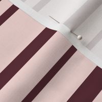 Simple Stripes in Burgundy & Blush Pink